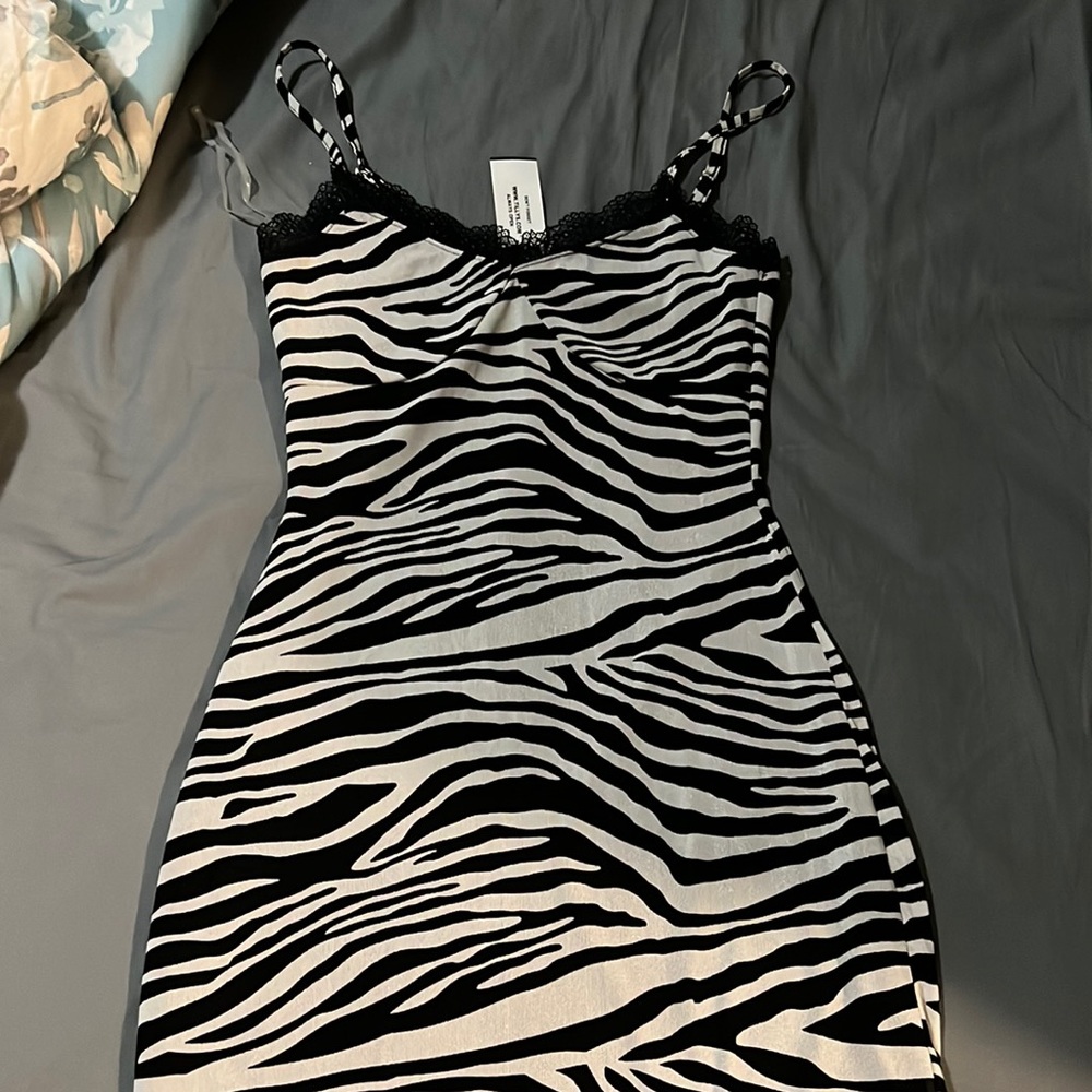 Brand new Zebra mesh lace dress, Size S from Tillys